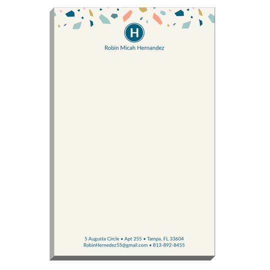 Terrazzo Pattern Notepads